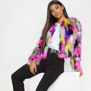 Elle Multi Faux Fur Jacket